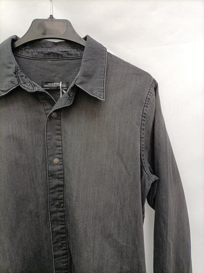 ZARA. Camisa vaquera T.m