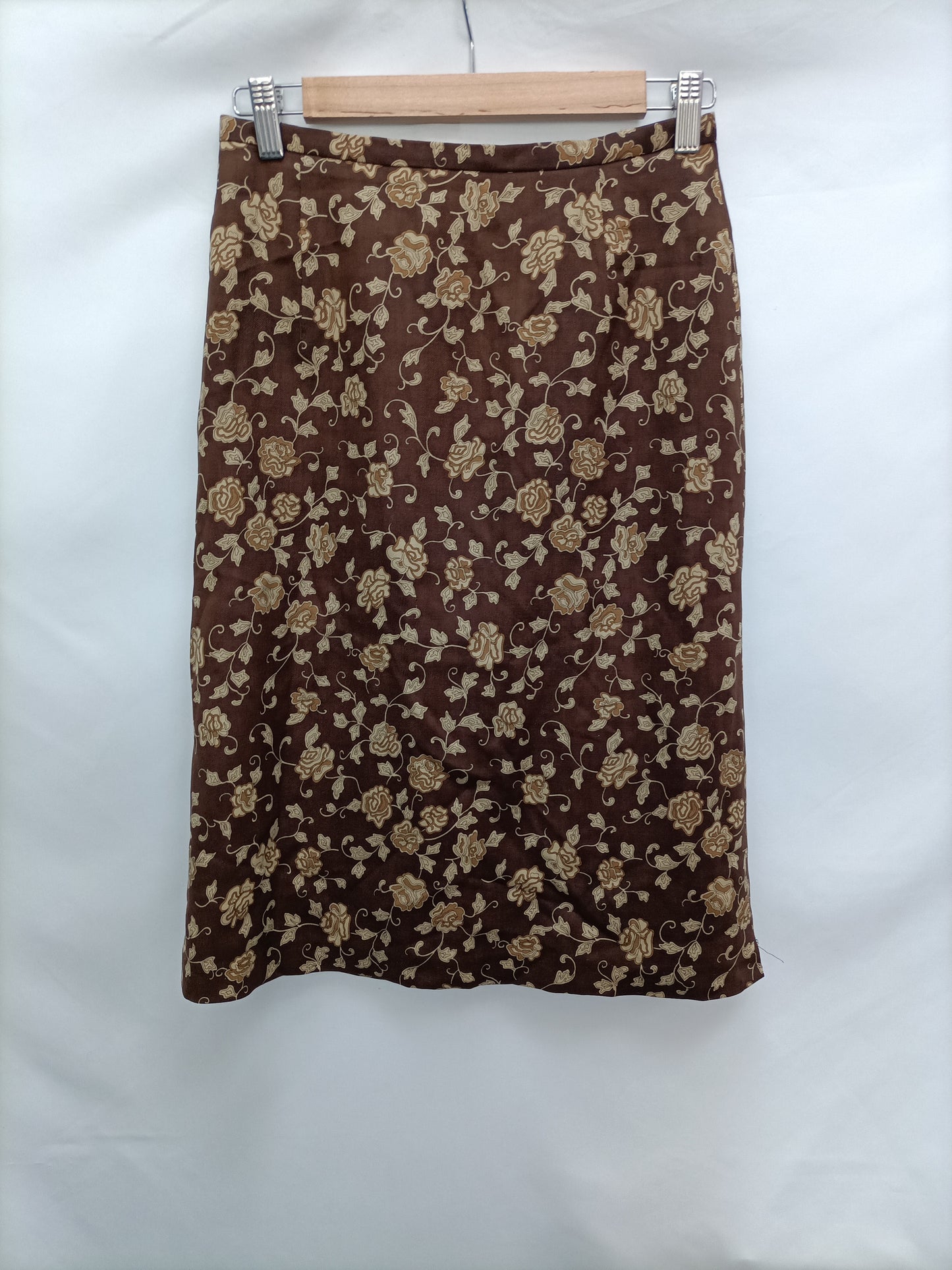 BURBERRY. Falda vintage flores T.40(34)