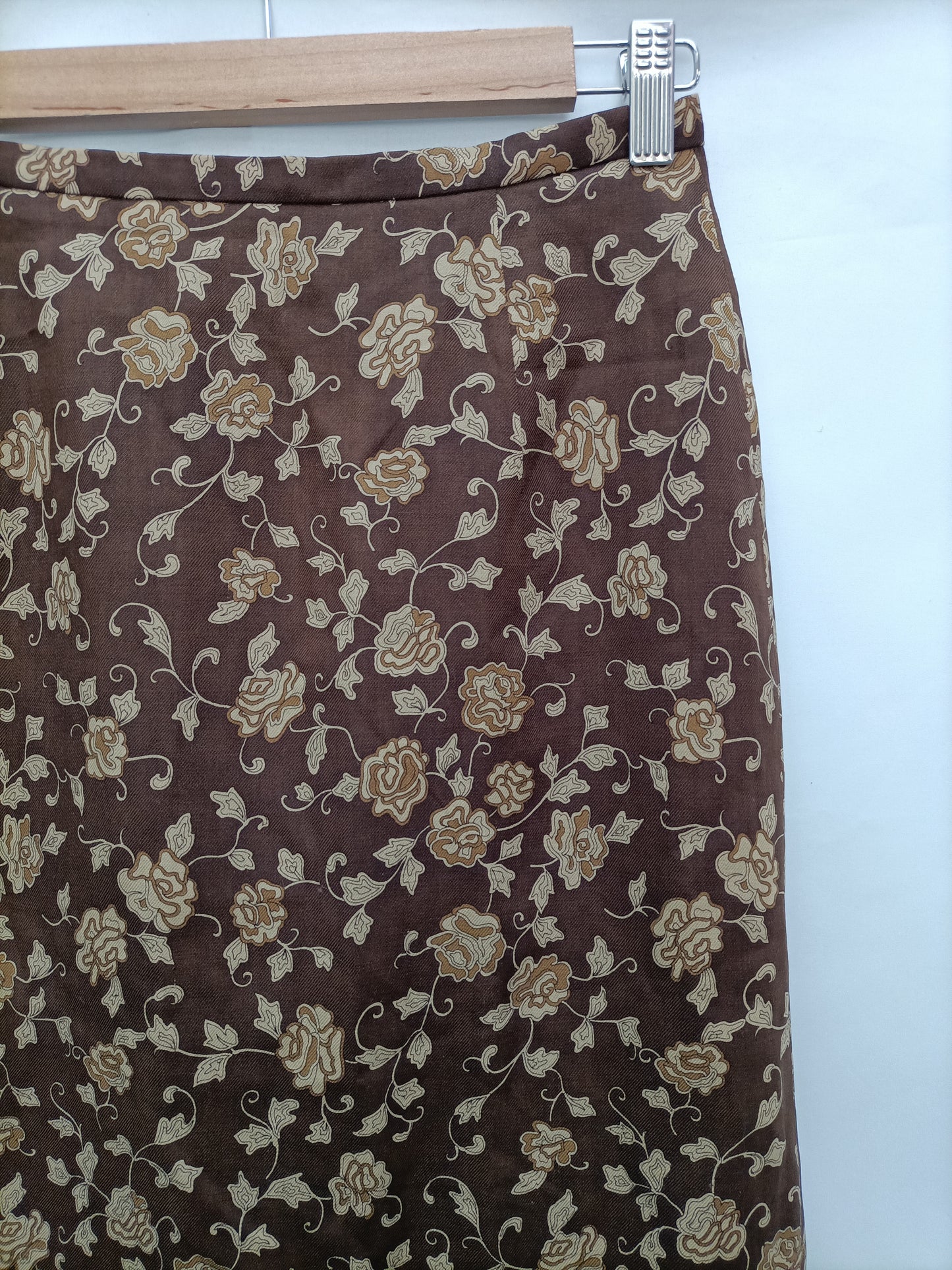 BURBERRY. Falda vintage flores T.40(34)