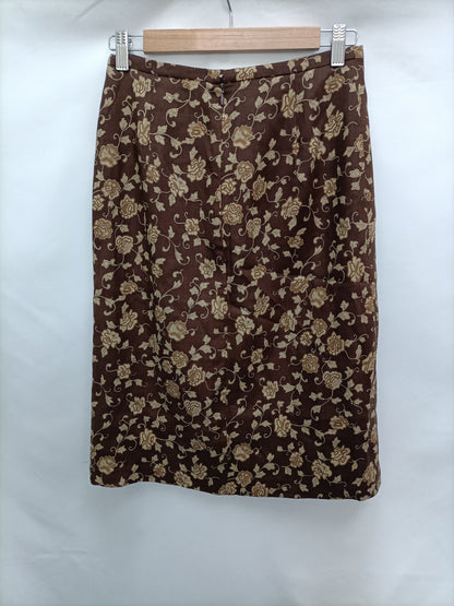 BURBERRY. Falda vintage flores T.40(34)