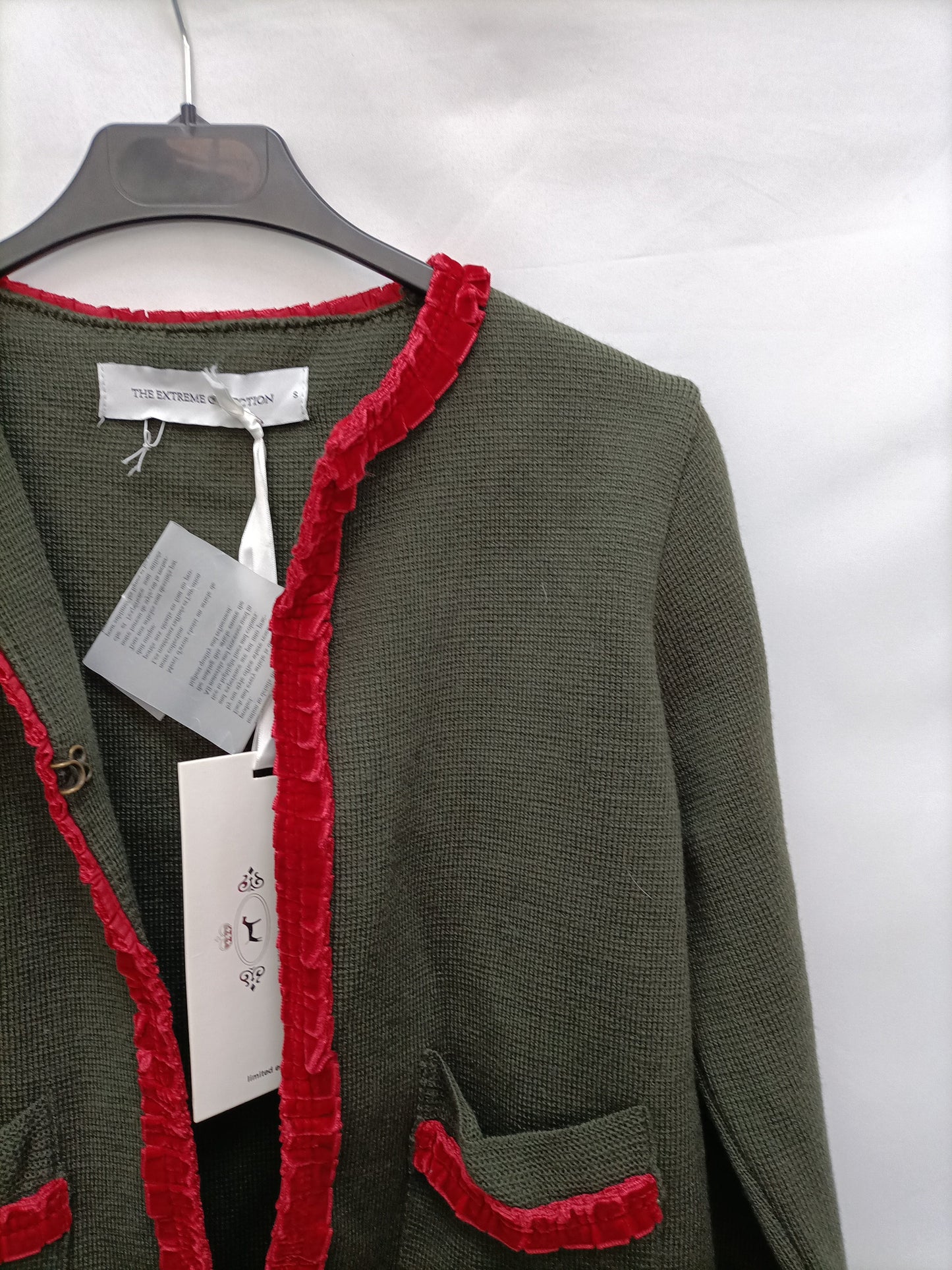 THE EXTREME COLLECTION. Green velvet Ts jacket