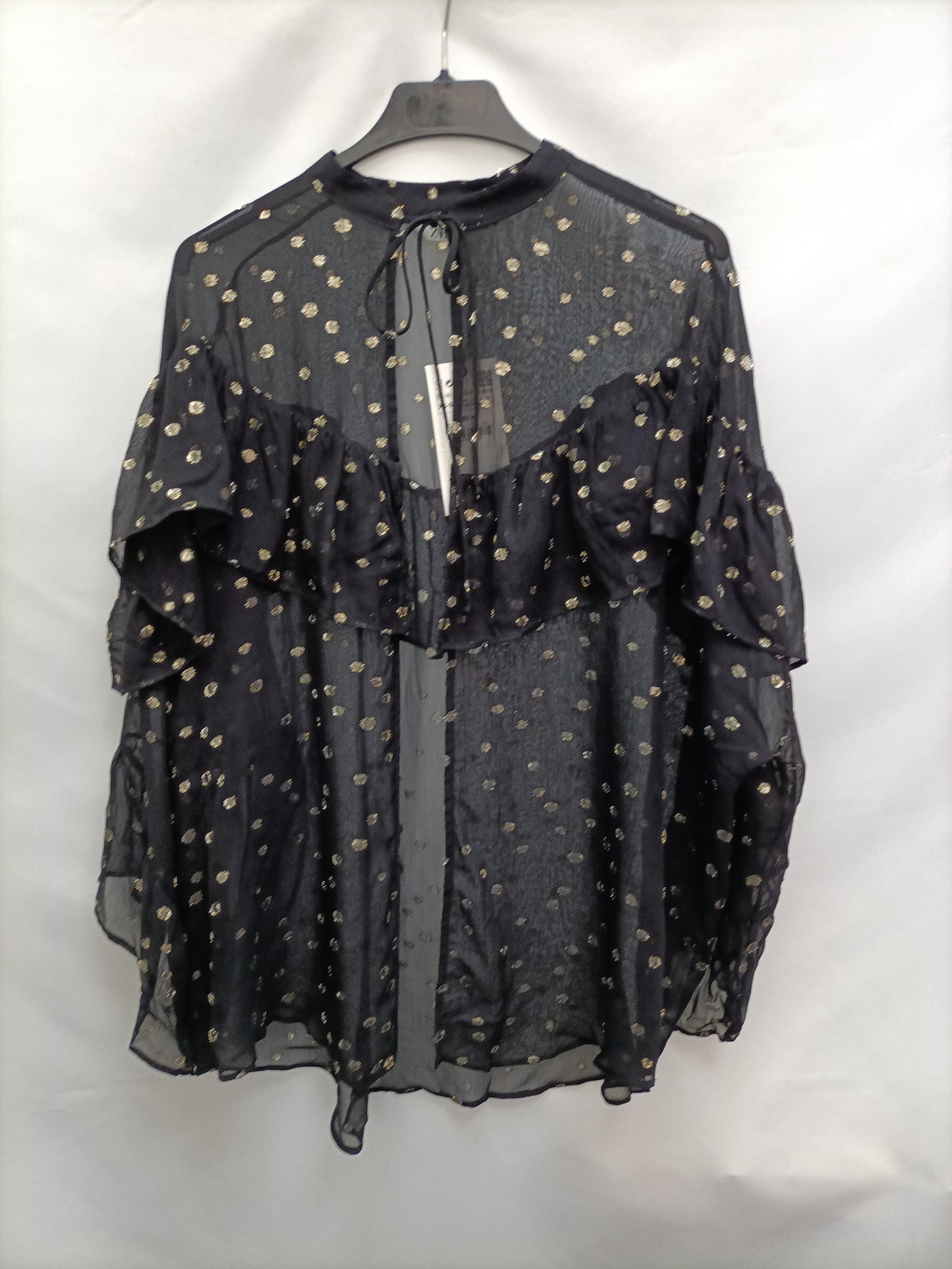 ZARA.Sobrecamisa lunares T.xs/s