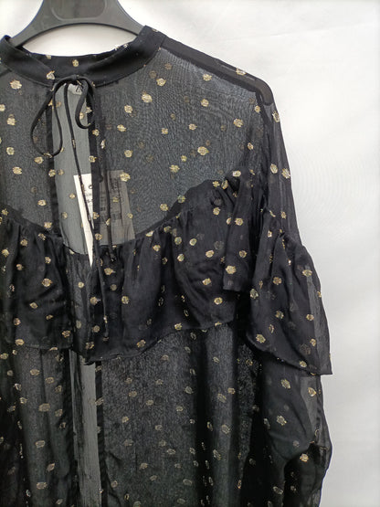 ZARA.Sobrecamisa lunares T.xs/s