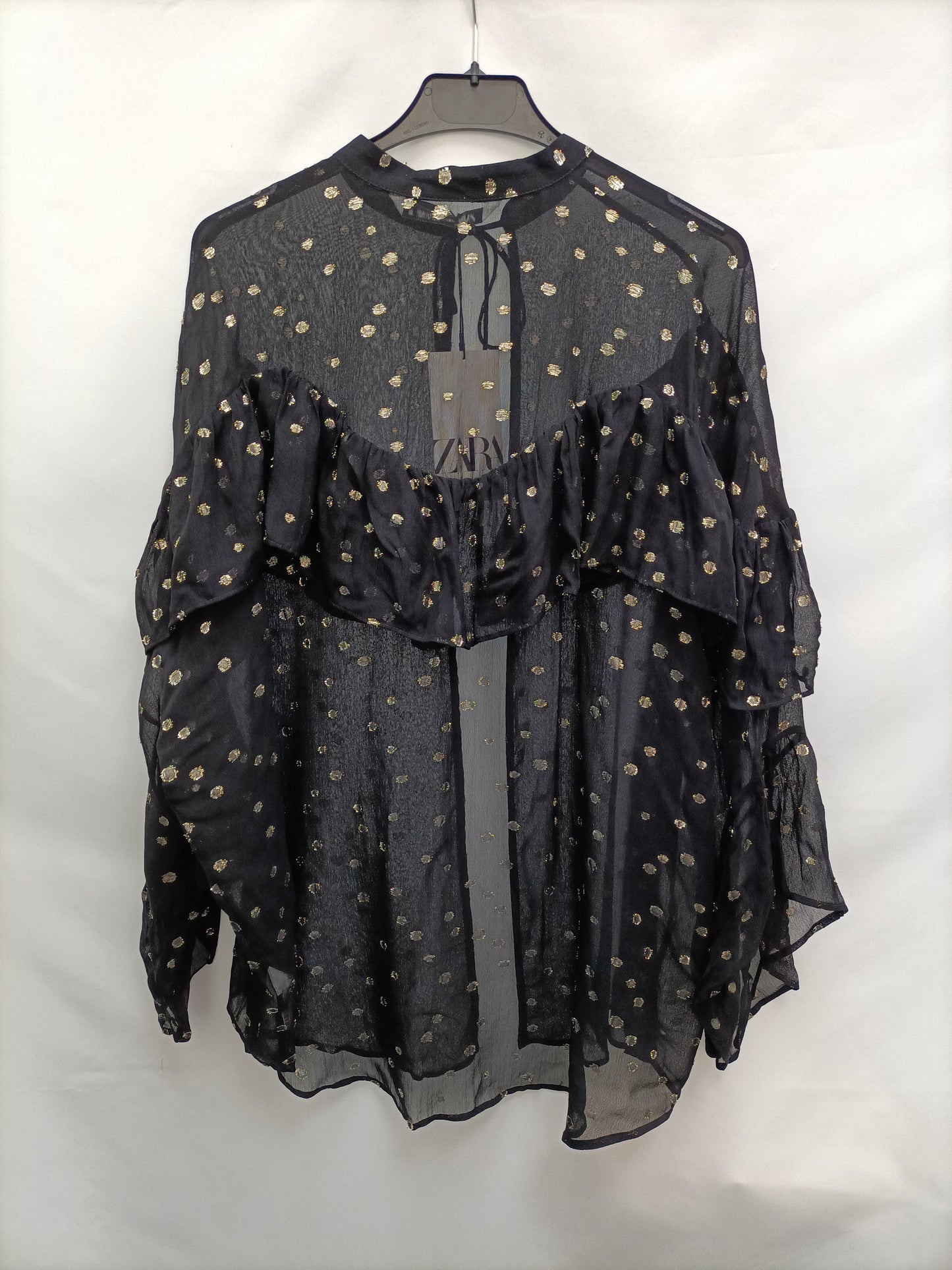 ZARA.Sobrecamisa lunares T.xs/s