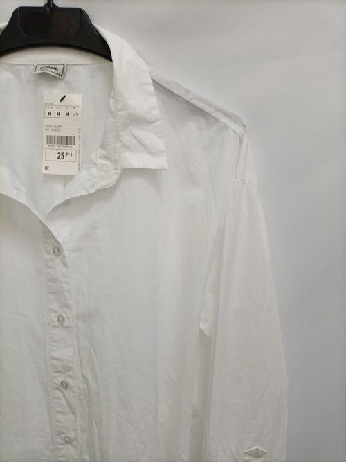 PIMKIE. Blusa blanca asimétrica T.m
