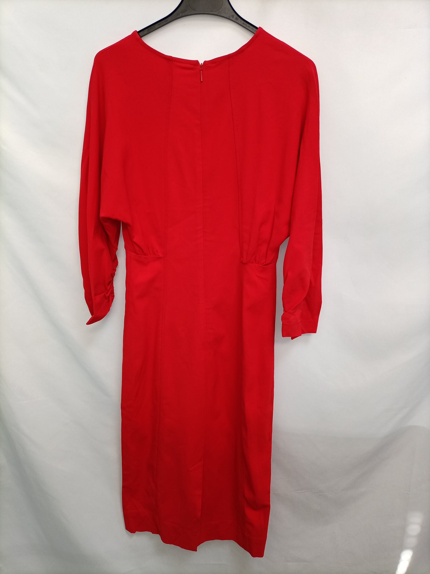 MANGO. Vestido rojo midi T.m