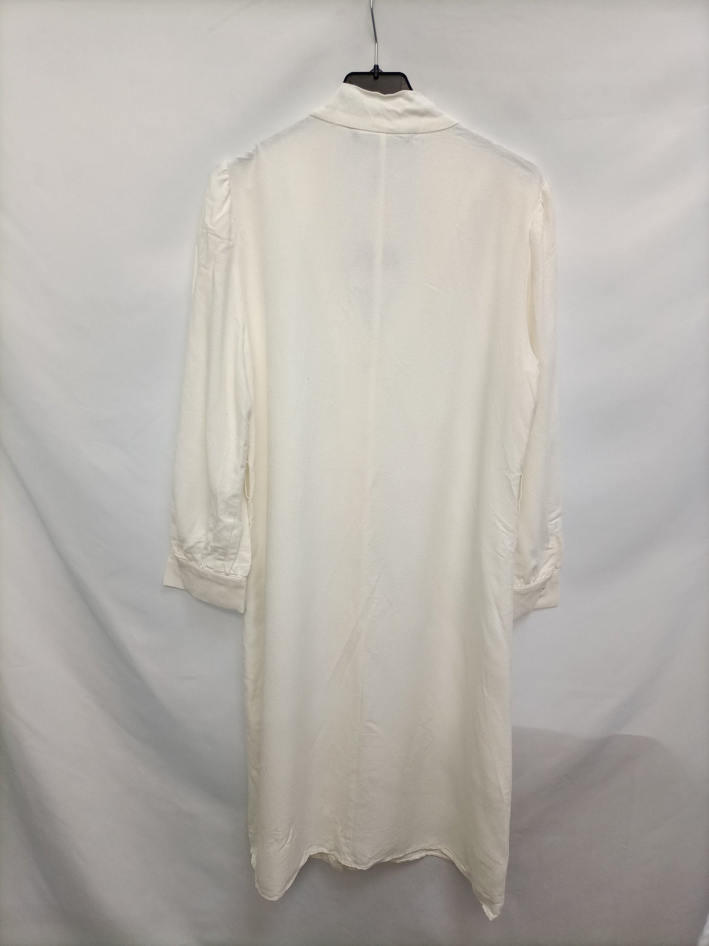 ZARA. Vestido midi blanco crudo T.m