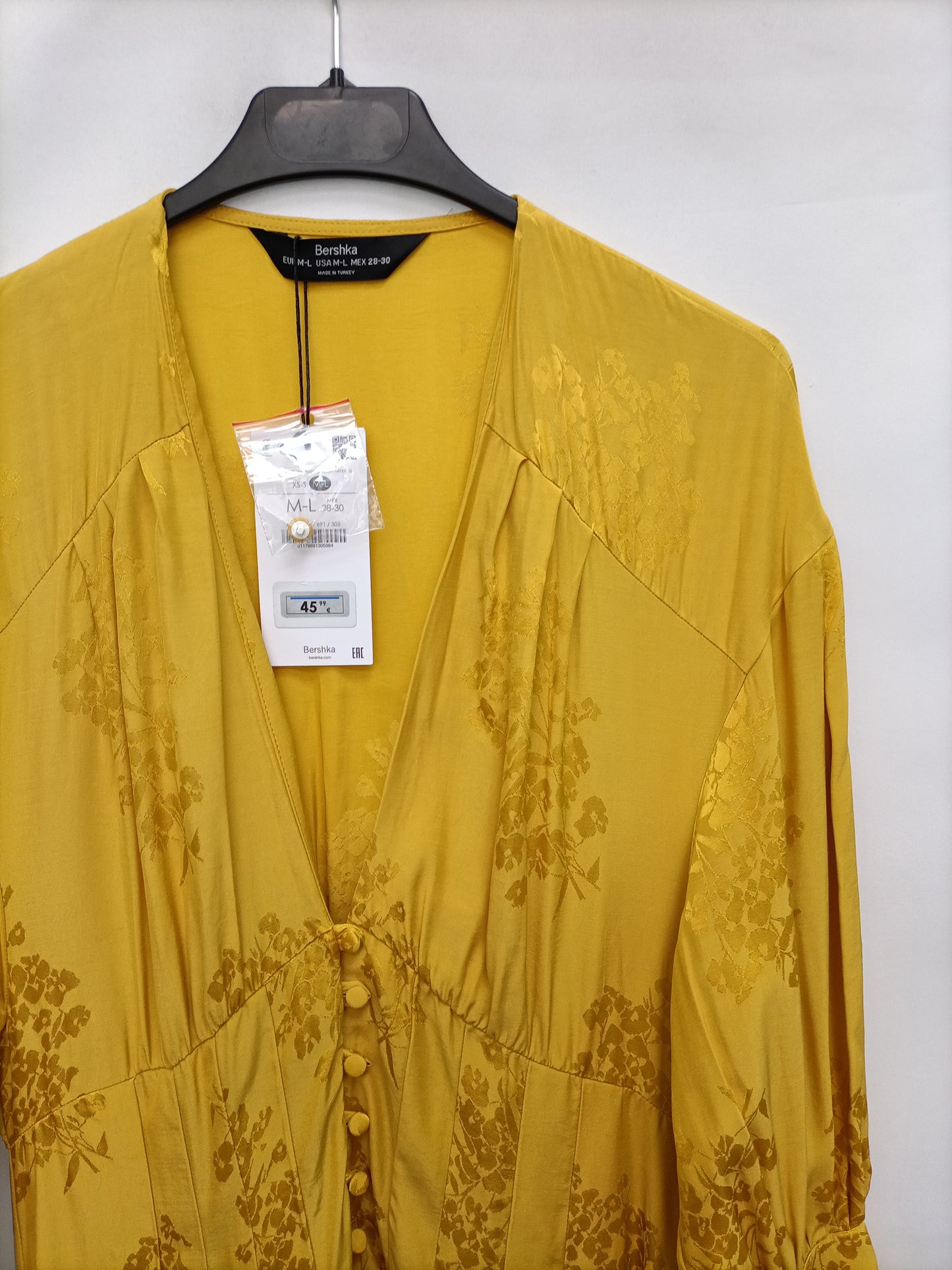 BERSHKA. Kimono/blusa larga T.m/l