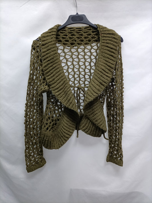 OTRAS. Chaqueta verde troqueladaT.u(s)