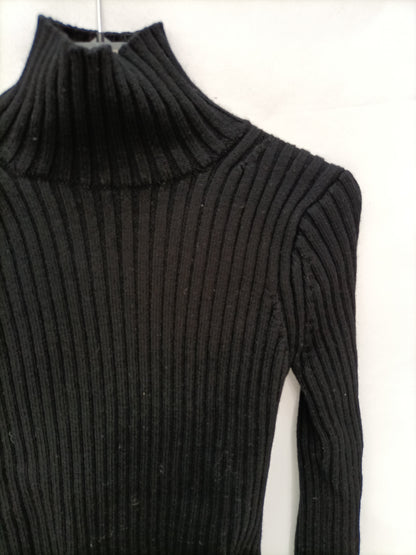 ZARA. Top canalé espalda T.xs/s