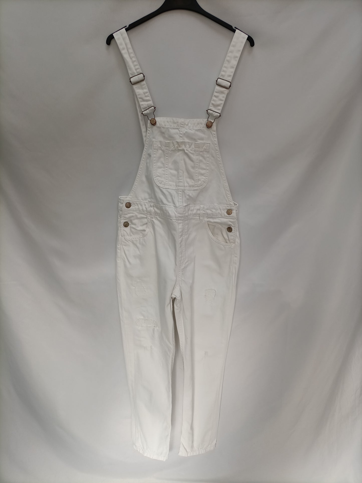 ZARA. Peto blanco denim T.s