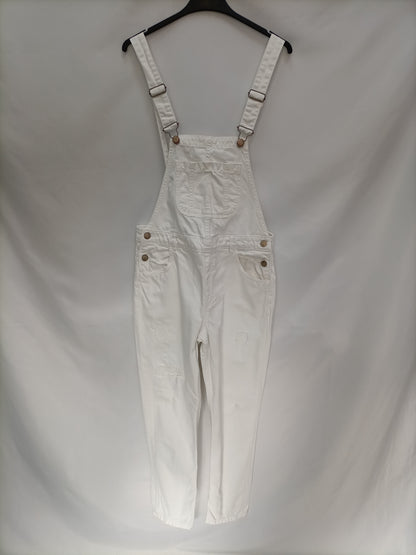 ZARA. Peto blanco denim T.s