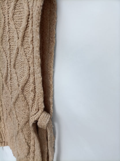 MANGO. Jersey camel ochos T.s