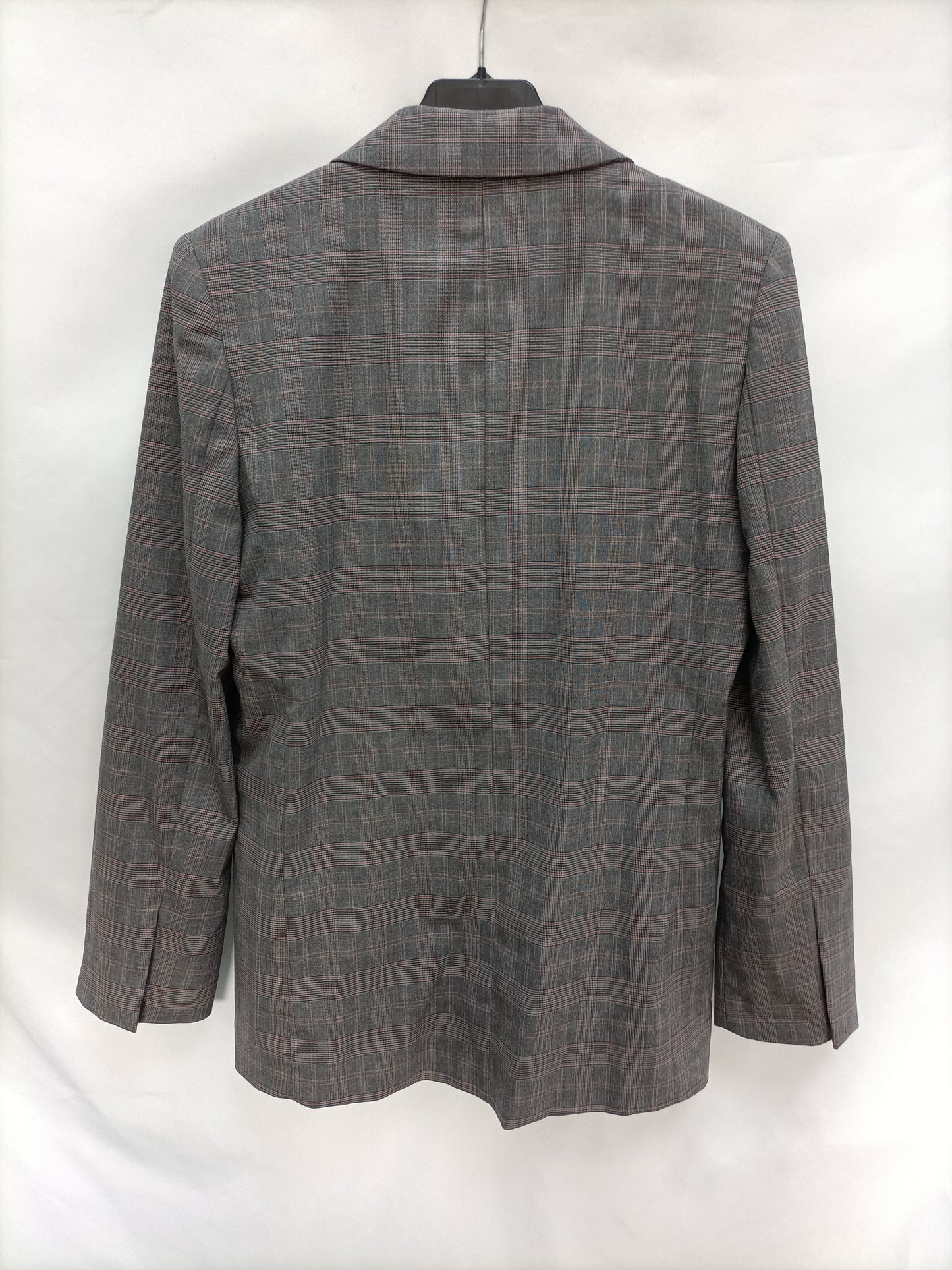 ZARA. Blazer cruzada cuadros T. Xs