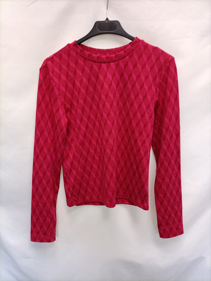 ZARA. Top rombos rosasT.m