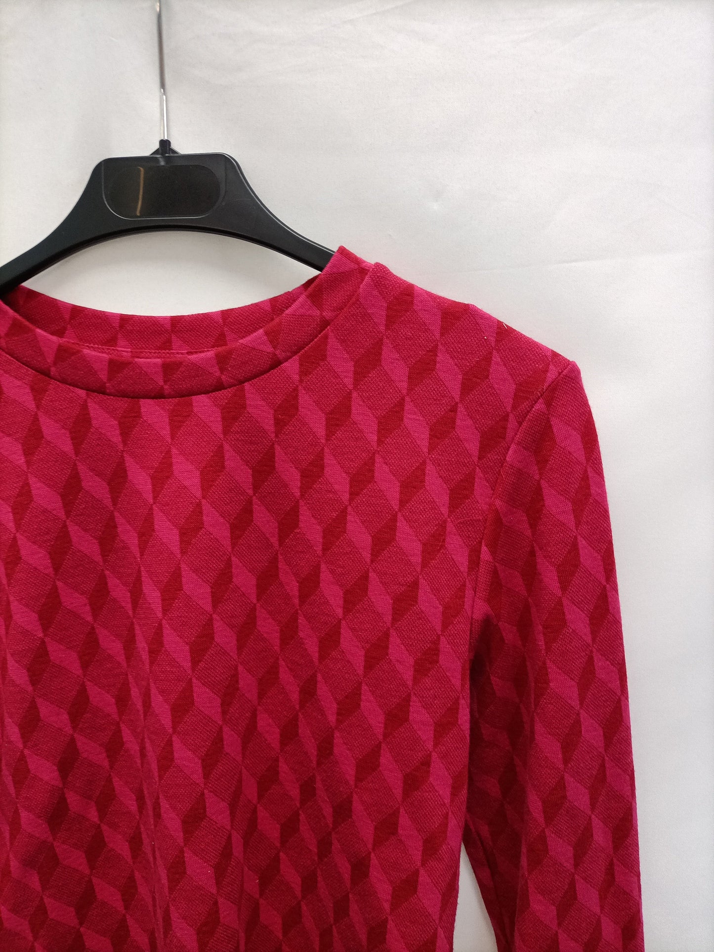 ZARA. Top rombos rosasT.m