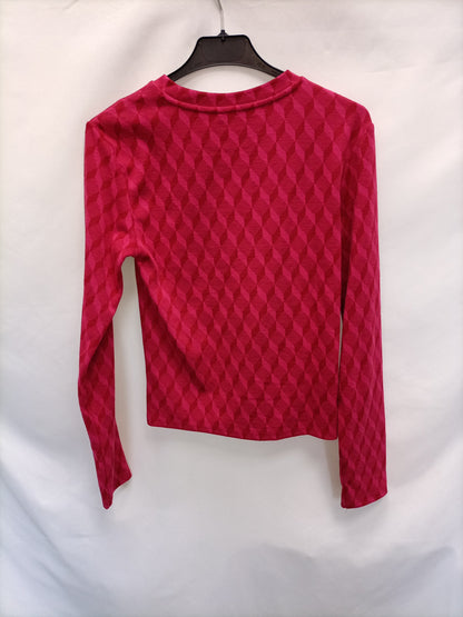 ZARA. Top rombos rosasT.m