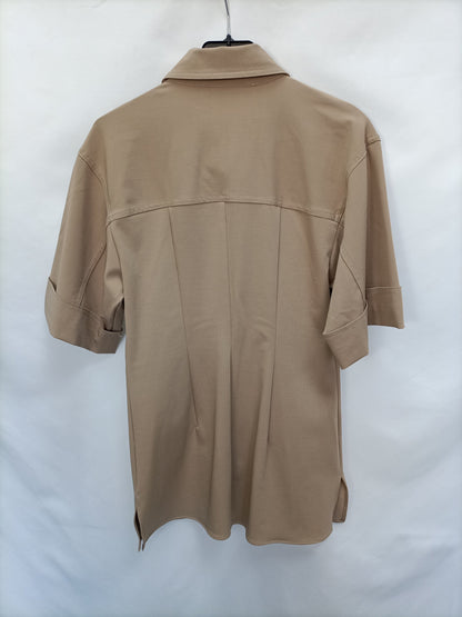 ZARA. Beige safari shirt T.xs