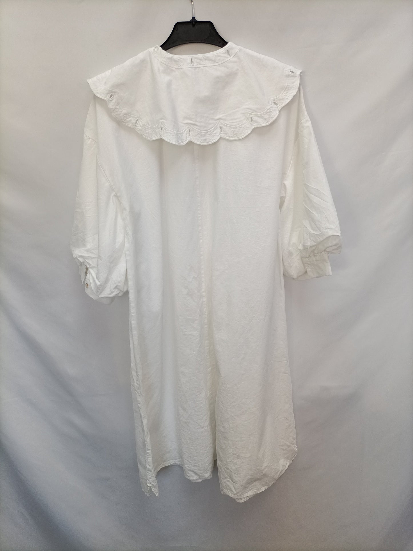 PRIMARK. Vestido blanco camisero T.34
