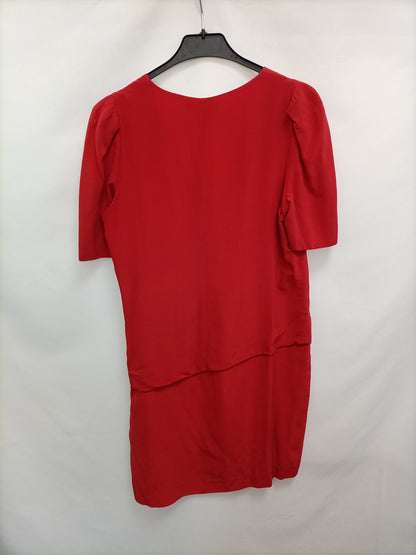 MAJE.Vestido corto rojo lT.3(L)
