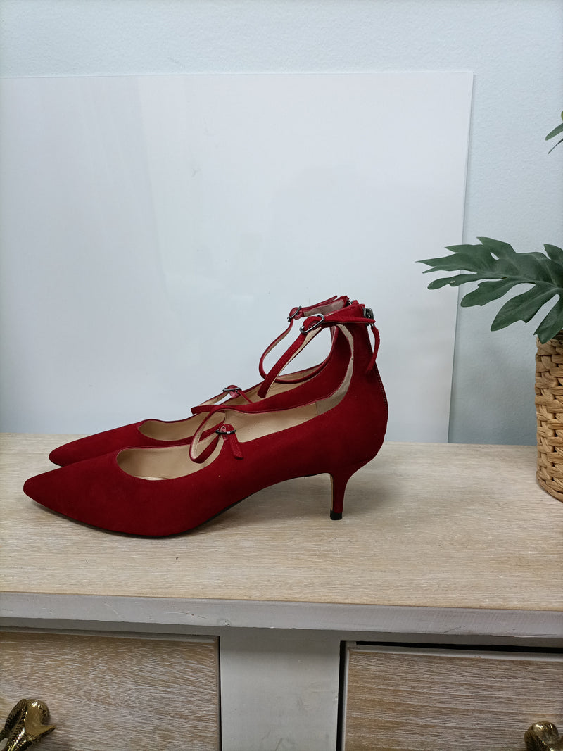 GLORIA ORTIZ. Zapatos de vestir rojos T.40