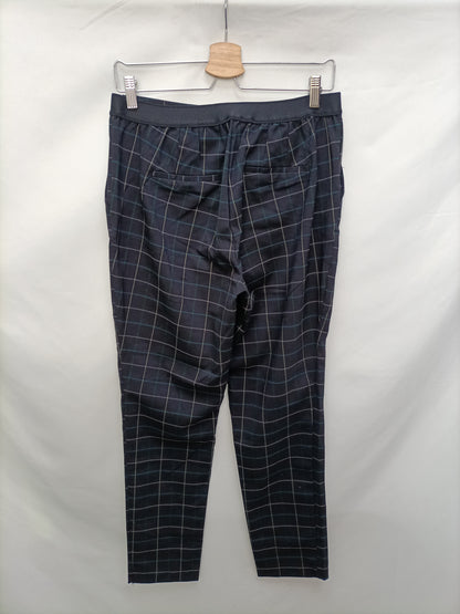 Market. CORTEFIEL. Pantalón azul cuadros T.m