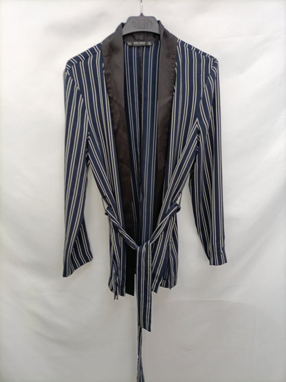 ZARA. Blue striped blazer TM
