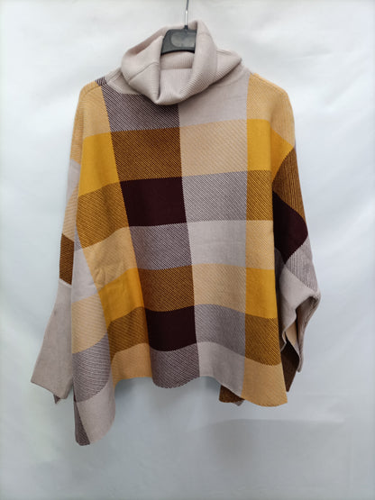 CHICWISH. Oversized TU checkered sweater (M)