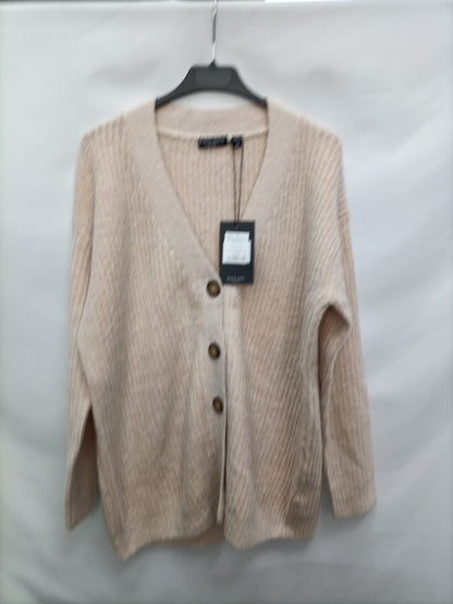 BRAVE SOULD. Cárdigan beige oversized T.m