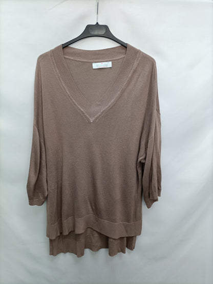 MIINT TODAY. Jersey marrón fluido T.u(m/l)