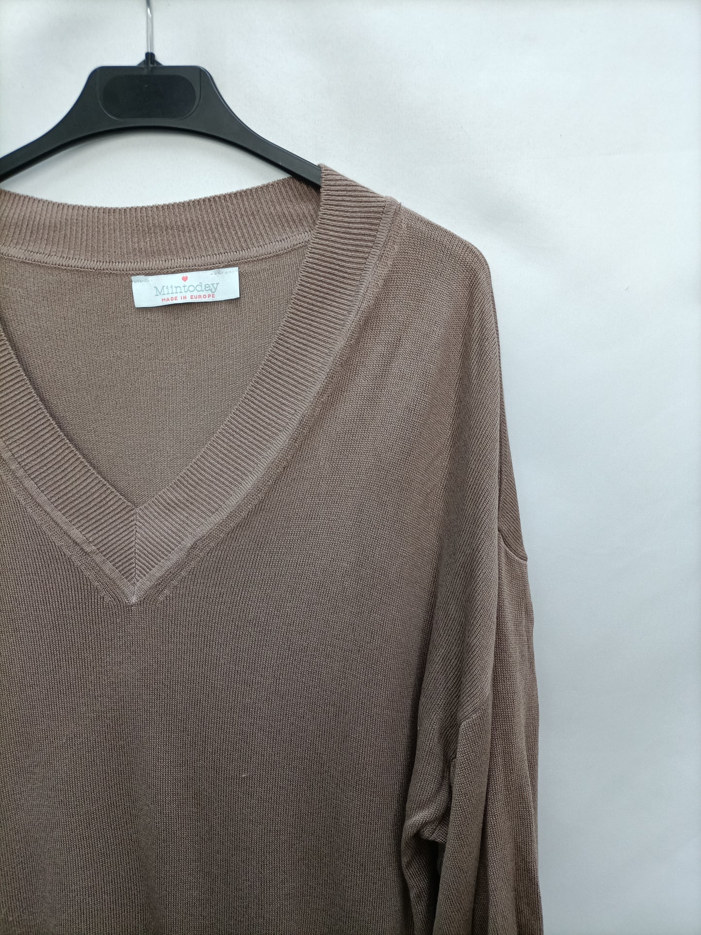 MIINT TODAY. Jersey marrón fluido T.u(m/l)