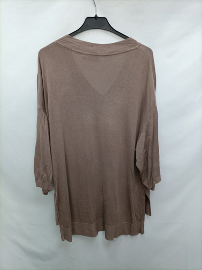 MIINT TODAY. Jersey marrón fluido T.u(m/l)