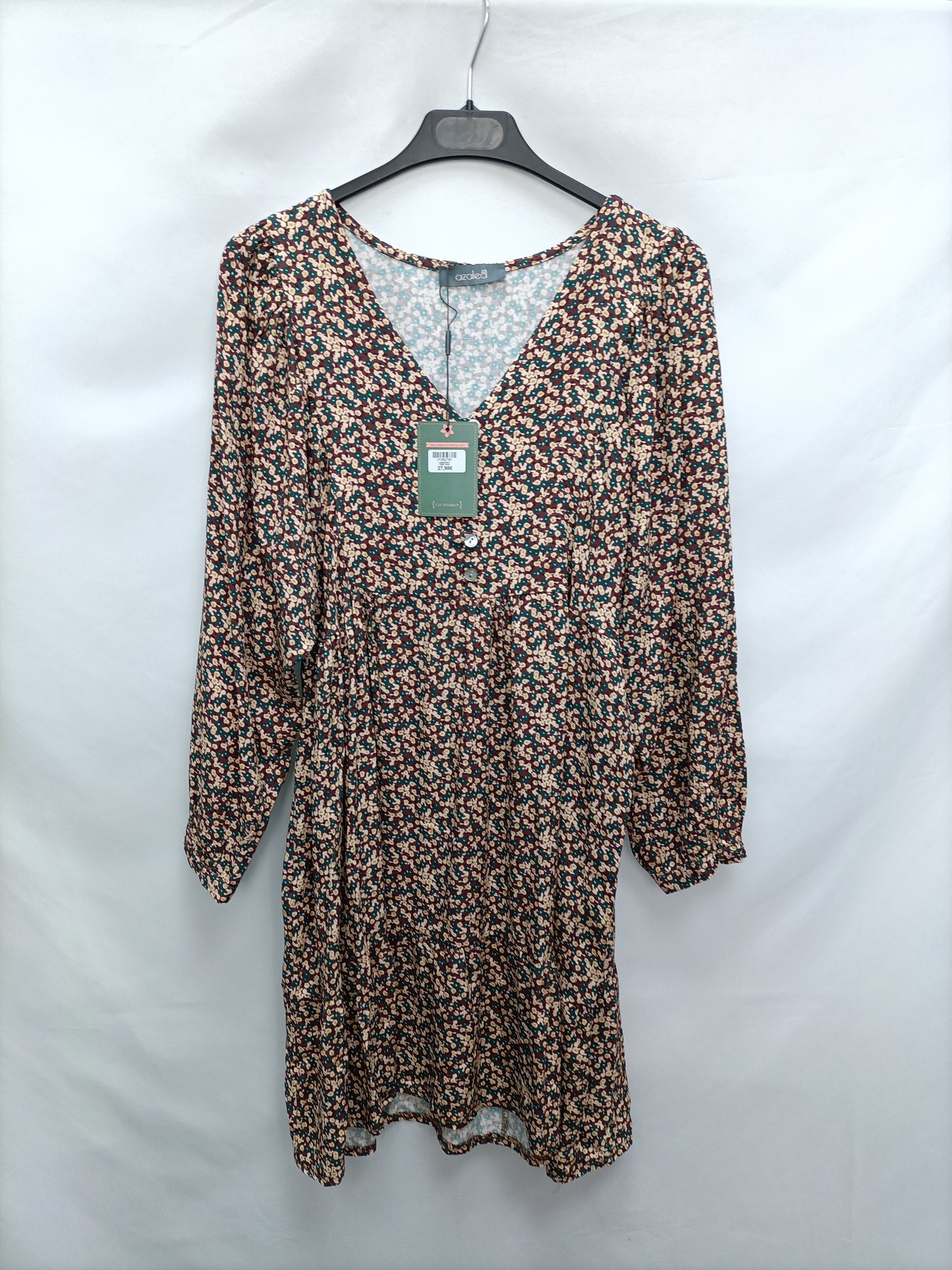 AZALEA. Brown floral dress Your (s)