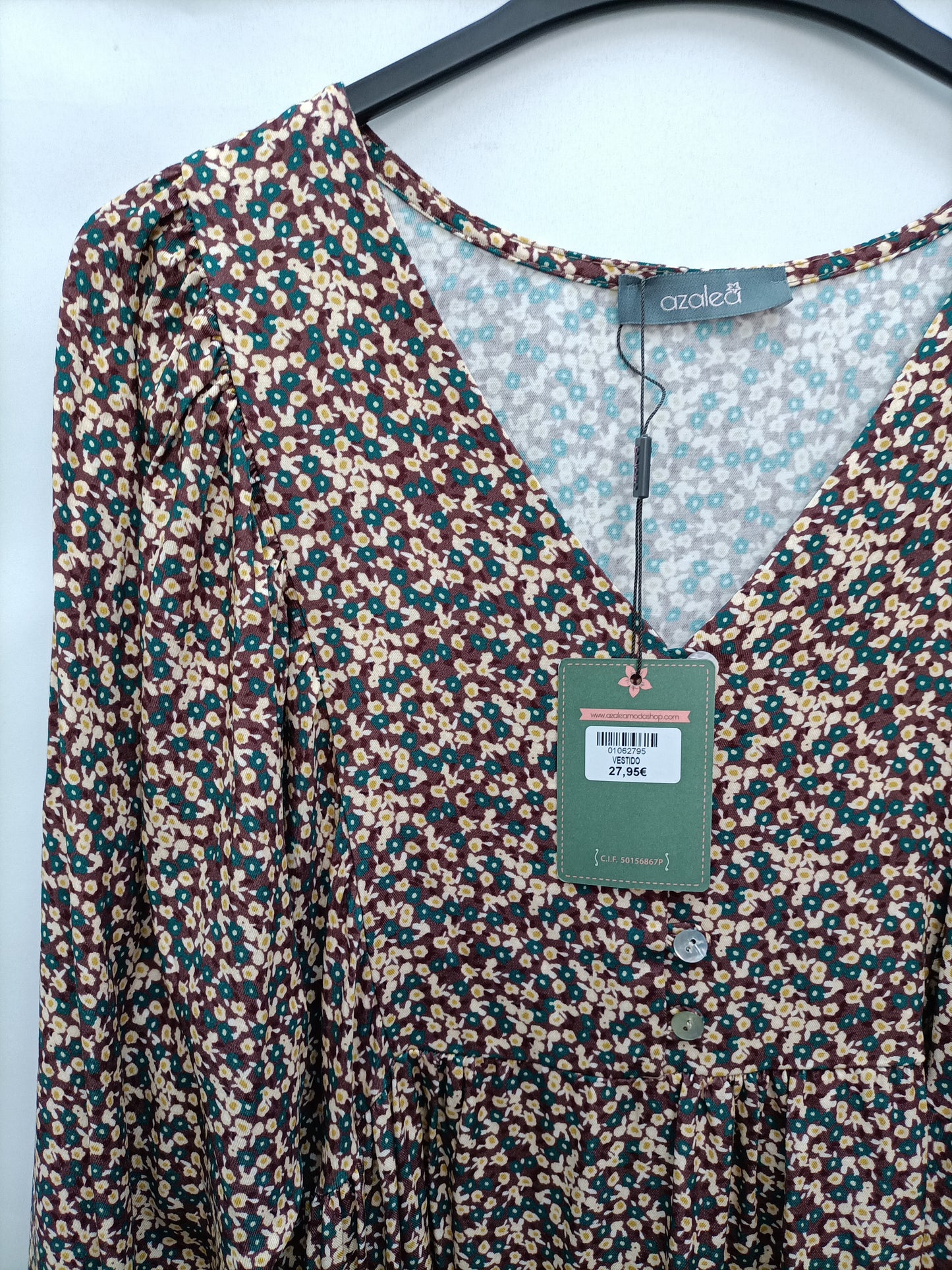 AZALEA. Brown floral dress Your (s)