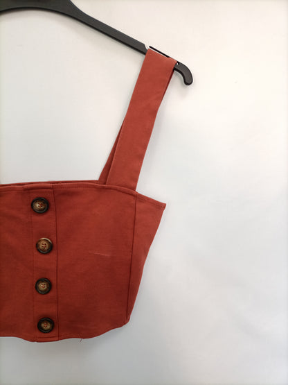 PULL&BEAR. Top Teja botones T.s