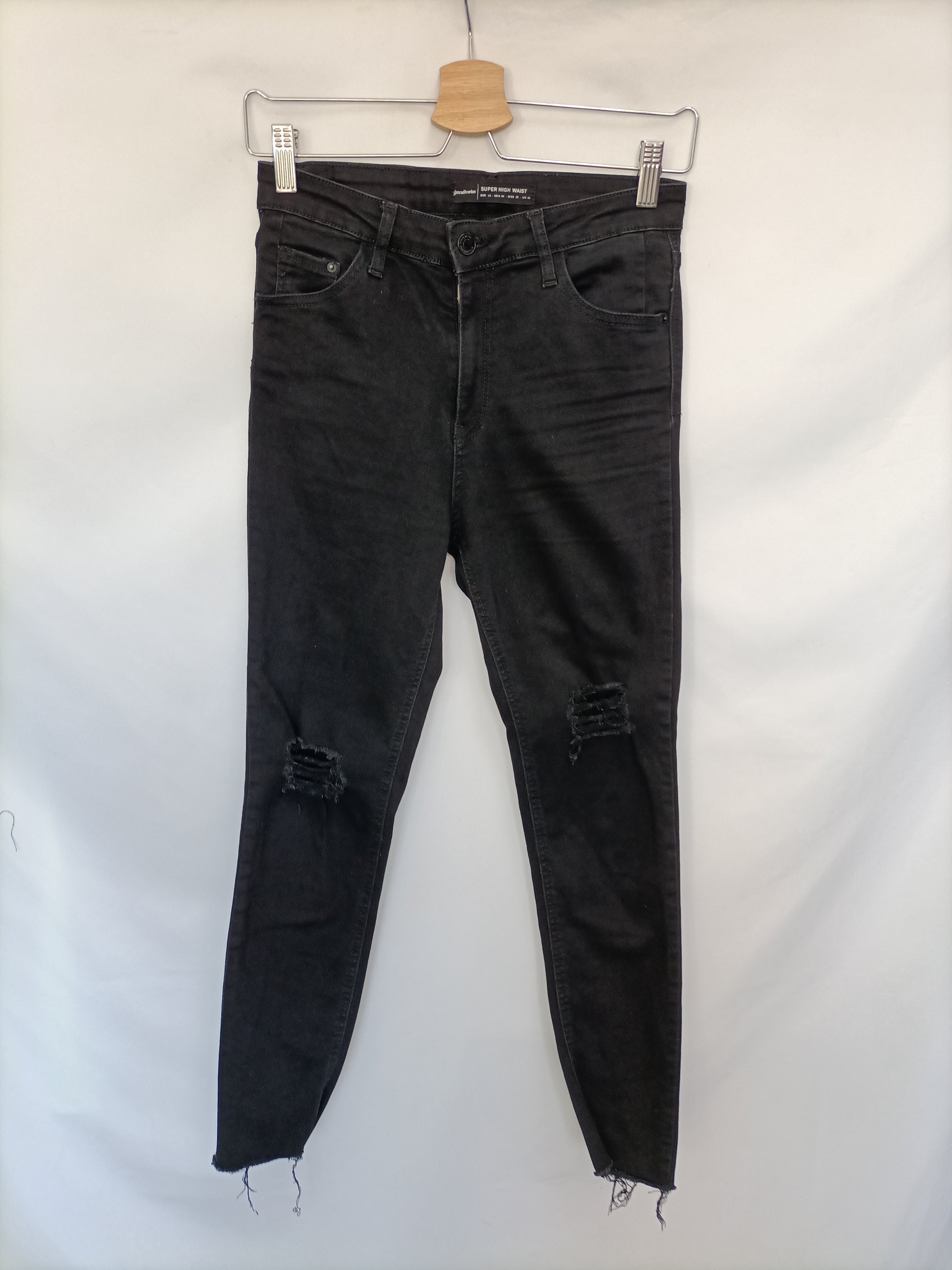 Pitillo Vaqueros Negros Stradivarius Pantalon Pitillo Stradivarius