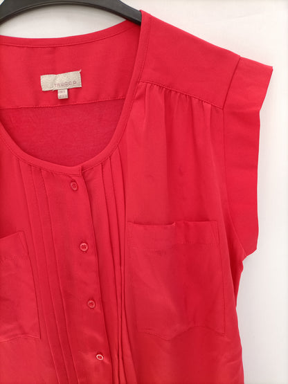 TRUCCO. Blusa coral abotonada T.s