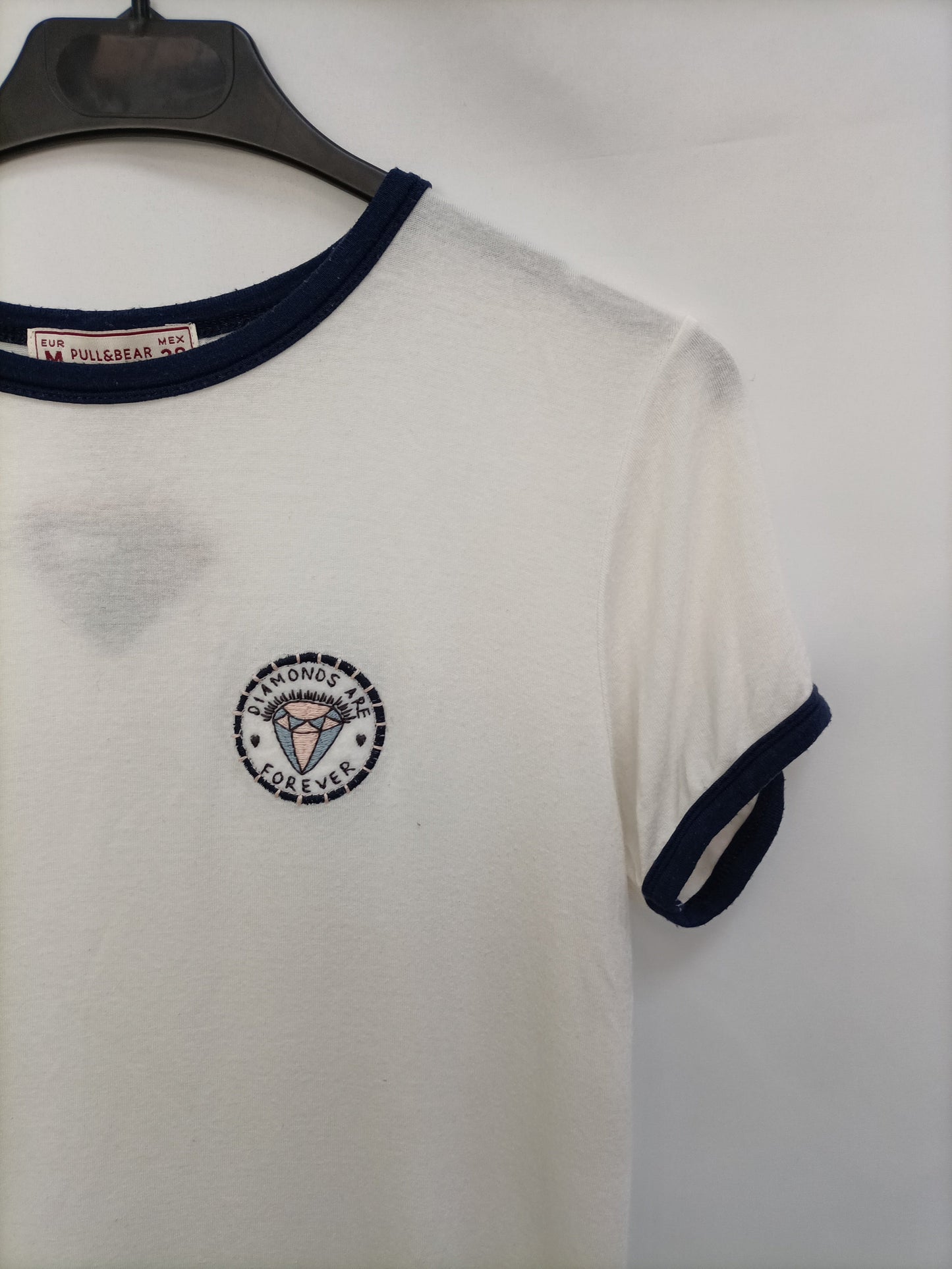 PULL&BEAR. Camiseta blanca T.m