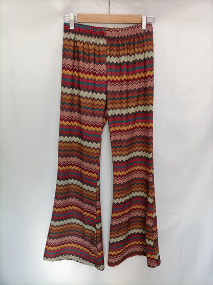 BLONDE CONCEPT. Pantalón campana rayas T.u(s)