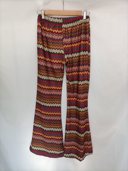 BLONDE CONCEPT. Pantalón campana rayas T.u(s)