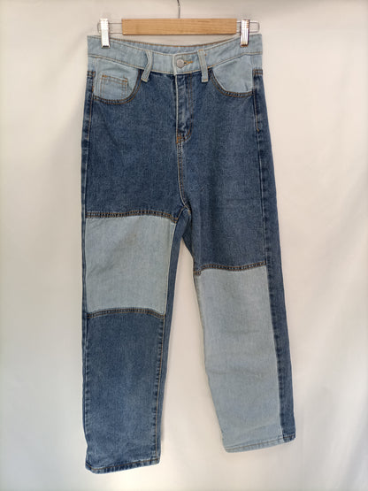 OTRAS. Pantalón vaquero bicolor  T.S