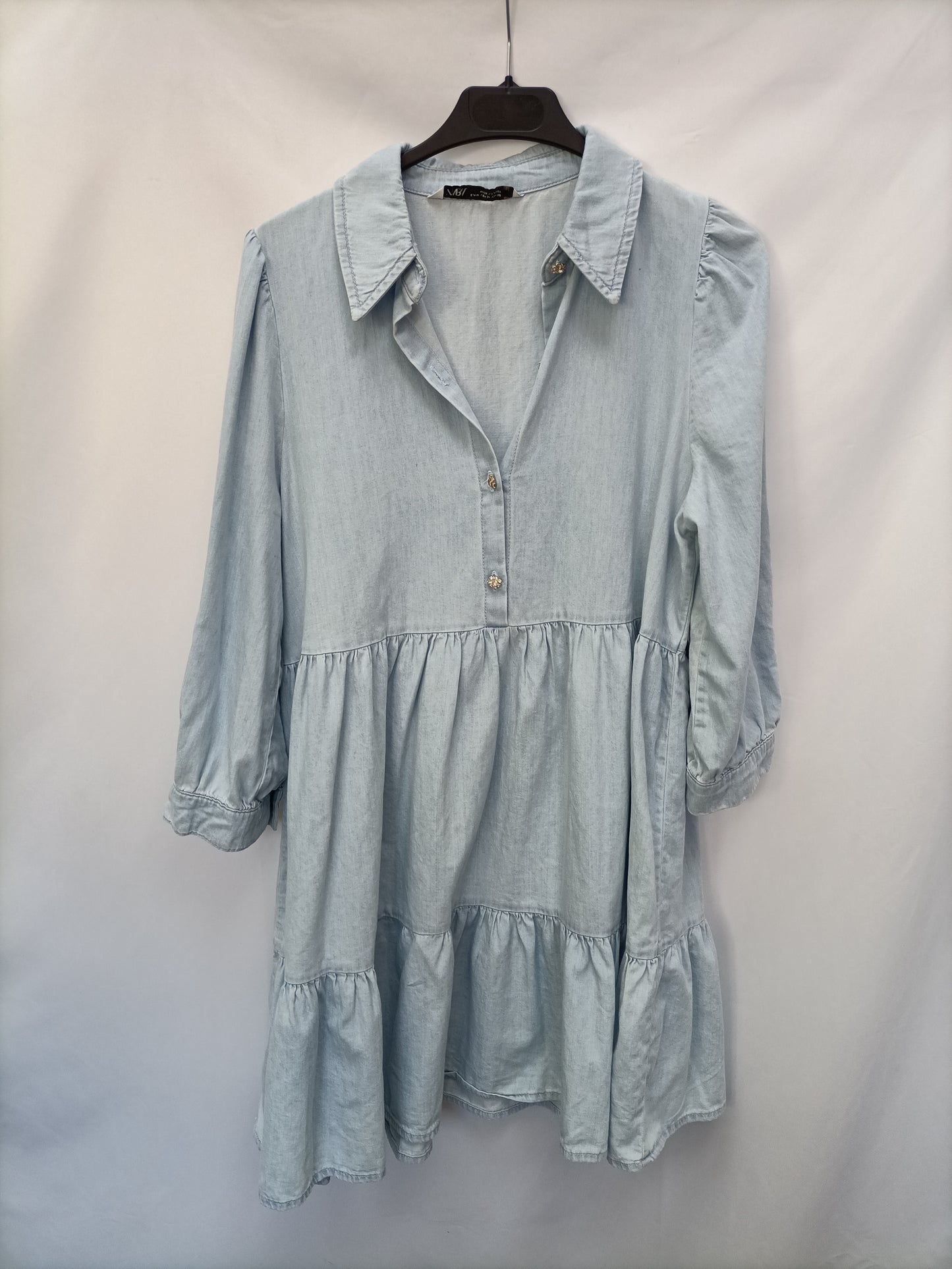 ZARA. Vestido corto vaquero T.m