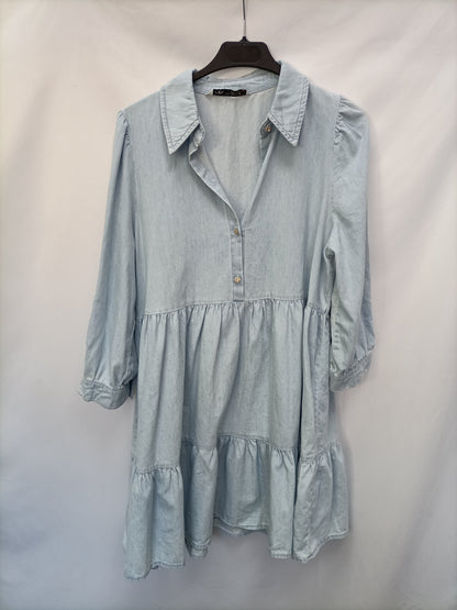 ZARA. Vestido corto vaquero T.m