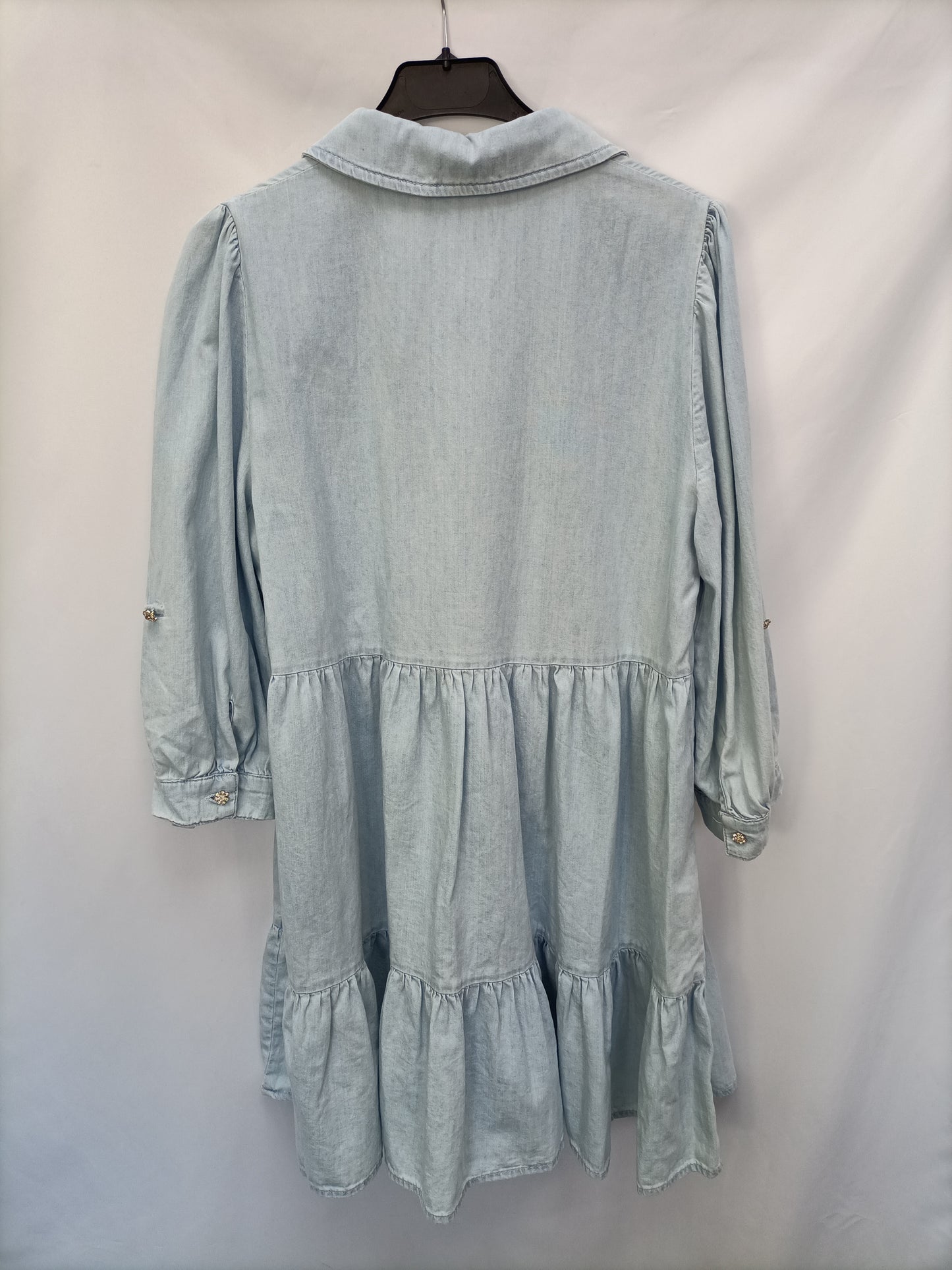 ZARA. Vestido corto vaquero T.m