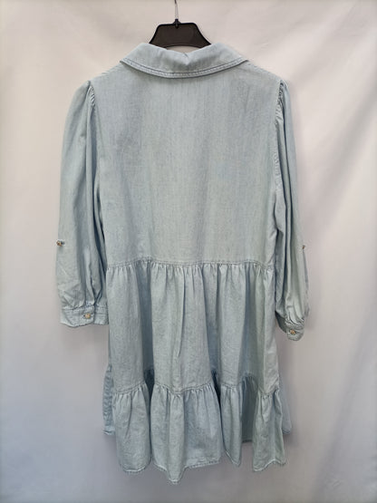ZARA. Vestido corto vaquero T.m