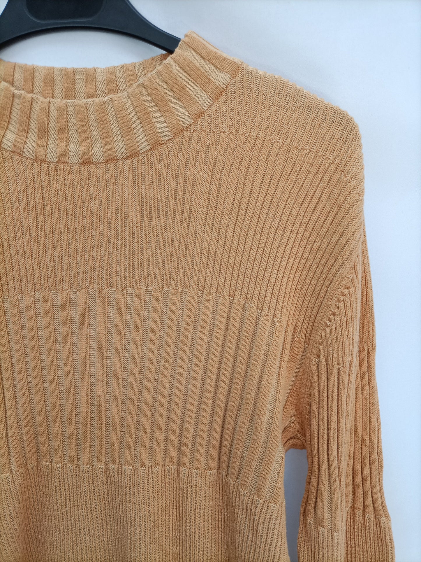 AMERICAN EAGLE. Top mostaza canalé T.xl(m)