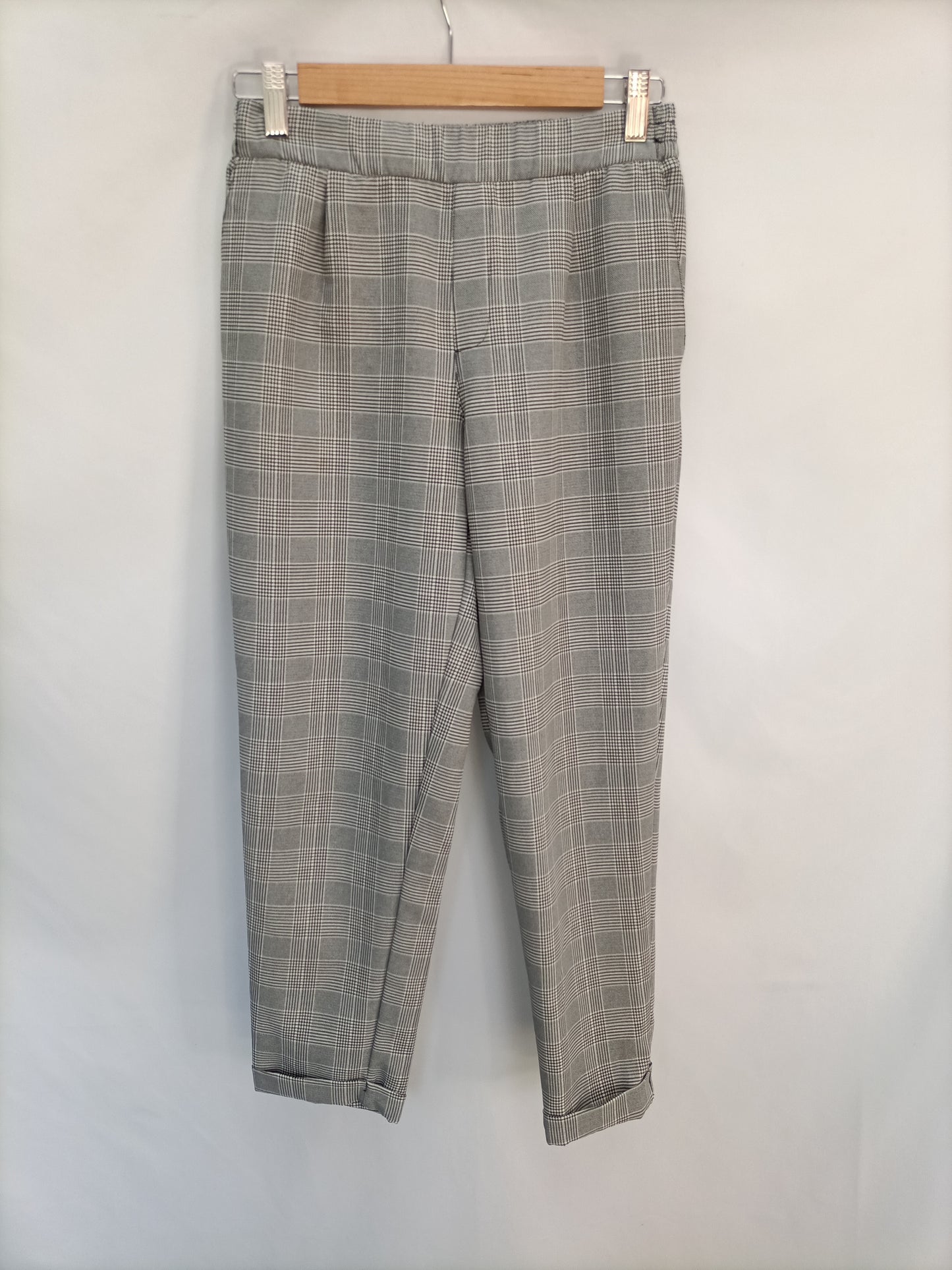 PULL&amp;BEAR. Flowy houndstooth trousers Ts