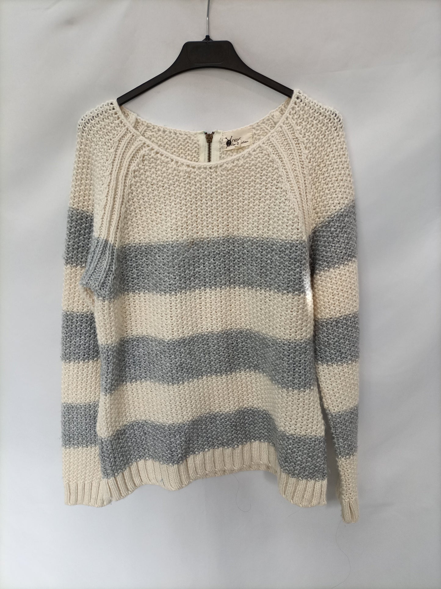 NEXT. Jersey rayas cremallera T.m