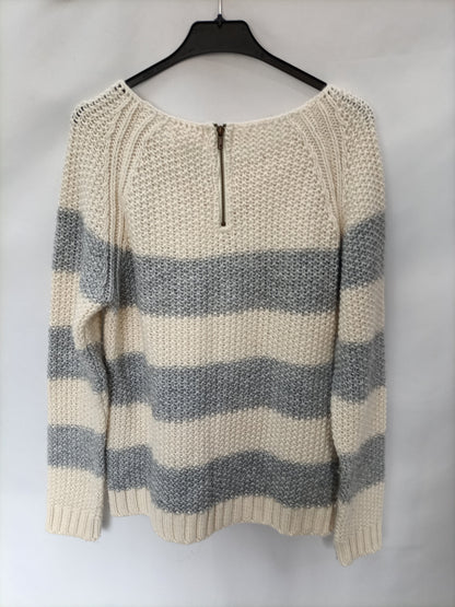 NEXT. Jersey rayas cremallera T.m