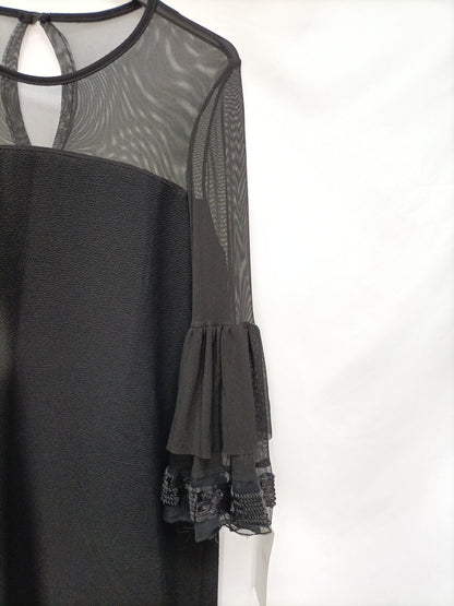 EL ROPERO DE CARMELA. Vestido negro tull T.u(s/m)
